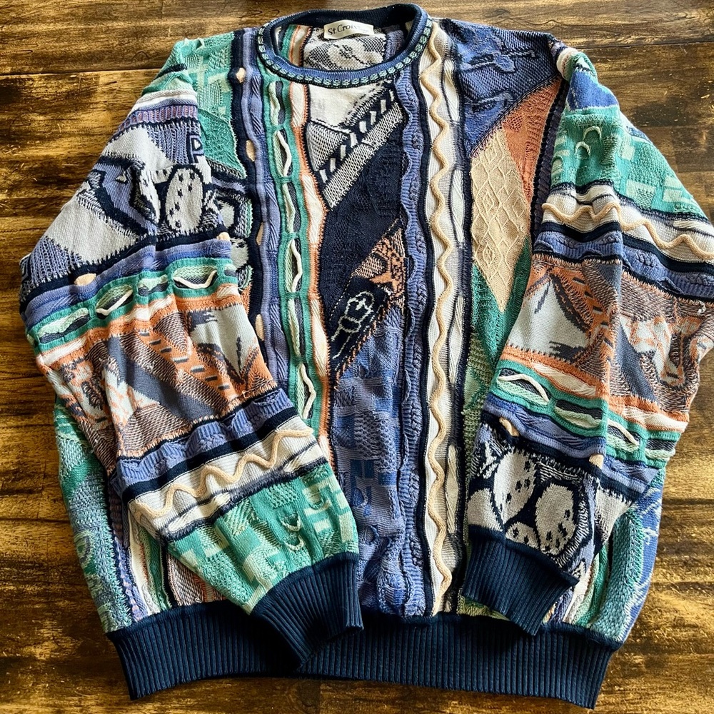 Vintage Men's Golf Crewneck Sweater